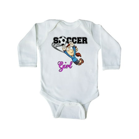 

Inktastic Soccer Girl Goalie Gift Baby Girl Long Sleeve Bodysuit