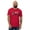 Red, variant on AMERICAN DAD Fitted men T-shirt (Heather Grey, S)