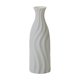 thumbnail image 2 of Jarrón de cerámica para flores | Jarrón blanco de 20 cm de alto para decoración del hogar | Jarrón de mesa minimalista moderno para sala de estar, dormitorio y oficina, 2 of 6