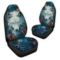 thumbnail image 3 of Chririnla Universal 2pcs Front Seat Cover, Direwolf Poppy Floral Print Durable Car Seat Protector, Vehicle Seat Protector for Auto Sedan SUV Truck Auto Accessories, 3 of 7