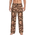 thumbnail image 2 of Aloohaidyvio Mens Cotton Pajama Pants Lightweight Lounge Sleep Bottoms with Pockets Drawstring, 2 of 6