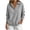 Gray, variant on Women’s Sweatshirts Lapel Long Sleeve Snap-Button Front Pullover Tops Spring & Winter Casual Top Black Size S