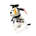 thumbnail image 2 of Graduation Autograph Dog With Pen, Black Hat -10.5 H Hound Dog Gift Toys for Graduate Student Party, 2 of 3