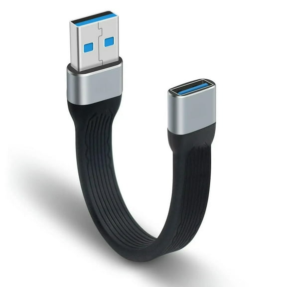 Short USB 3.0 USB A Male to USB A Female, 10Gbps USB 3.1 Extender Cable VR Keyboard, Printer, Scanner, USB Hub