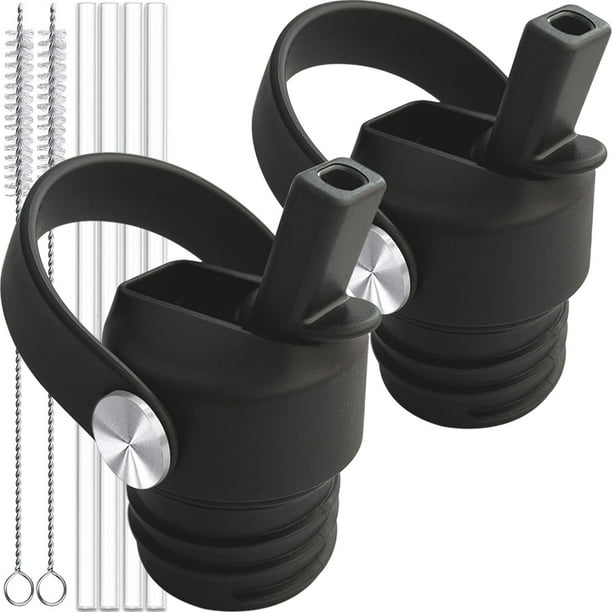 Straw Lid for Hydro Flask Standard Mouth, Flex Handle Lid with Straws