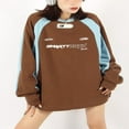 thumbnail image 4 of Unisex Men Women‘s Letters Print Sweatshirt  Neck Long Sleeve Hoodie Pullovers, 4 of 7