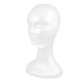 thumbnail image 1 of Tête de mannequin en Mousse Blanche pour Chapeaux Légère et Solide Modèle d'Exposition 6,3 Pouces, 1 of 8