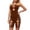 Coffee, variant on Mesh Bodysuit With Rhinestone Leopard Print For And Comfort In All Seasons Satin Chemise Medium