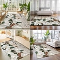 thumbnail image 4 of 8'x10' Area Rugs, Spring Floral Indoor Outdoor Area Rug for Living Room Bedroom, White Magnolia Flowers Barn Door Farmhouse Beige Washable Bathroom Rugs Kitchen Floor Carpet Mats Home Decor Aesthetic, 4 of 8