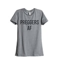 thumbnail image 1 of Thread Tank Preggers AF Women's Fashion Relaxed Crewneck T-Shirt Tee Heather Grey Medium, 1 of 5