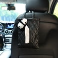 thumbnail image 2 of Bonita caja de pañuelos de papel para coche con forma de panda de dibujos animados, reposacabezas para asiento, soporte de torre de papel de cuero, organizador interior para coche, accesorios de estil, 2 of 5