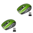 thumbnail image 2 of jesticaly Computer 2.4Ghz Wireless Optical Mouse Quick Speed Low Latency 6 Buttons Plastic Gaming Mice Desktop PC Portable Green 2Set, 2 of 6