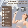 thumbnail image 6 of Mini Steam Iron for Clothes, 6 Ironing Modes Travel Steamer for Clothes, 2 in 1 Portable Handheld Iron Dry Ironing & Wet Ironing, 10 S Fast Heat Up 180° Rotatable Small Steam Iron, 6 of 6