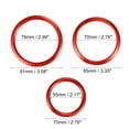 thumbnail image 4 of Unique Bargains 7 Pcs Air Conditioning Outer Vent Rings AC Decoration Trim Cover for Mercedes Benz A-Class W177 V177 Red, 4 of 6