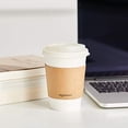 thumbnail image 3 of Amazon Basics Compostable Vasos de café desechables de papel de 12 onzas, 1000 unidades (paquete de 1), color blanco, 3 of 9