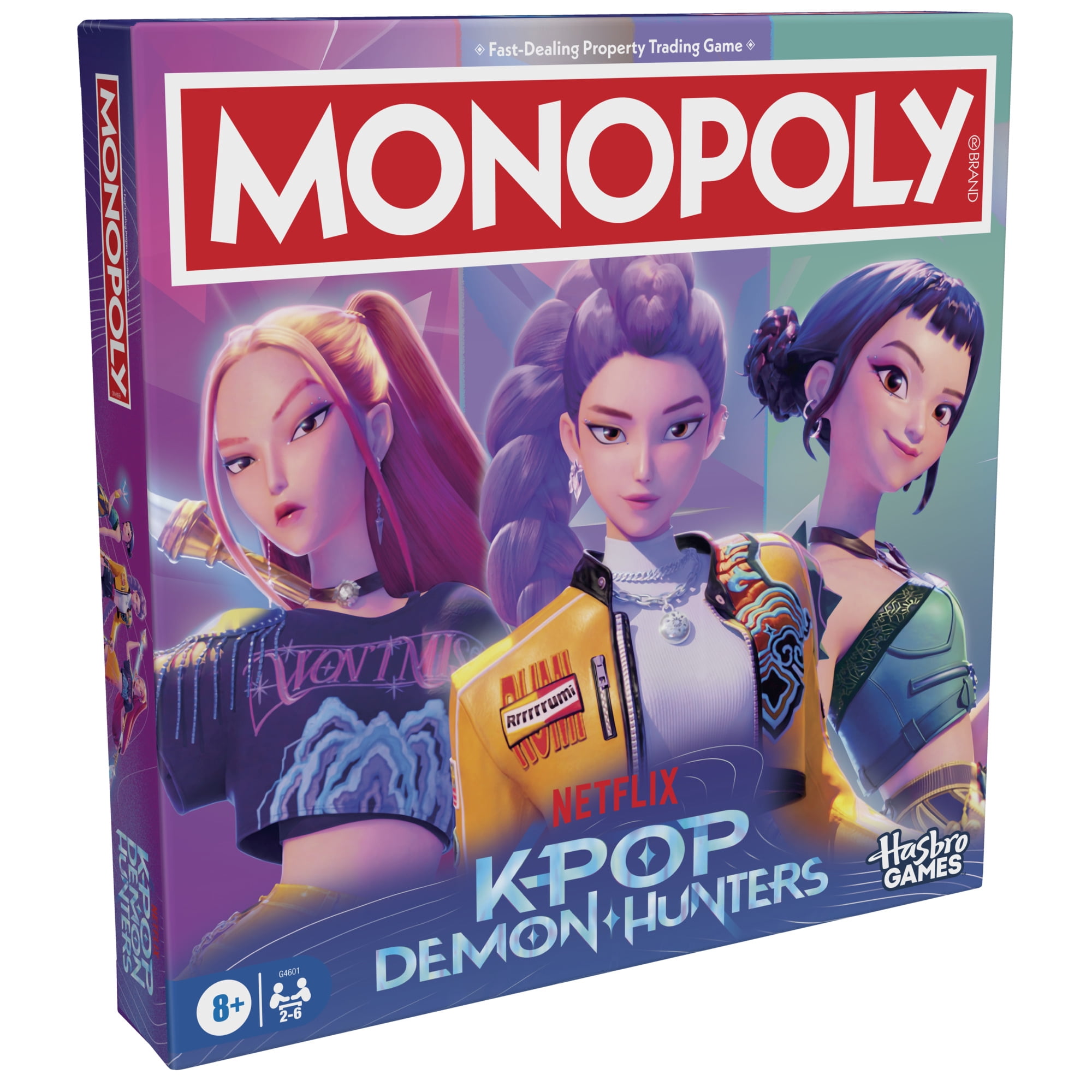 Monopoly: KPop Demon Hunters Edition Board Game, Family Games for Kids and Adults, 8+
