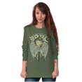 thumbnail image 4 of Betty Boop Cartoon Biker Angel Wings Women's Long Sleeve T Shirt Brisco Brands S, 4 of 5