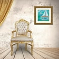 thumbnail image 3 of Maria, Robin 26x26 Gold Ornate Wood Framed with Double Matting Museum Art Print Titled - Regatta Winds III, 3 of 4