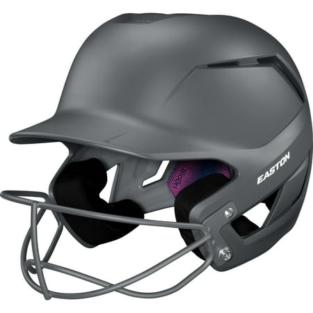 Easton Z50 Fastpitch Softball Batting Helmet with Softball Mask Matte M/L Charcoal