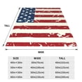 thumbnail image 3 of Fotbe Vintage American Flag Manta de Franela Acolchonada con Estampado, Súper Suave y Esponjosa, Extra Grande para Sofá, Cama, Uso Todo el Año-80"x60", 3 of 7