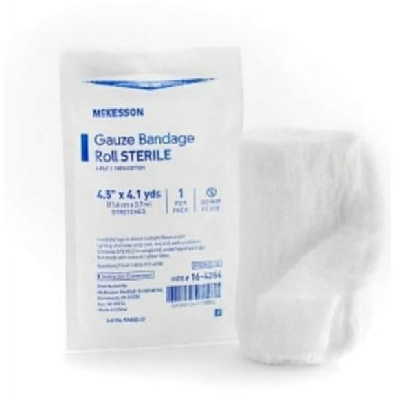 Mckesson Sterile Gauze Bandage 4.3" x 4.1yds Fast Wicking & Absorbent