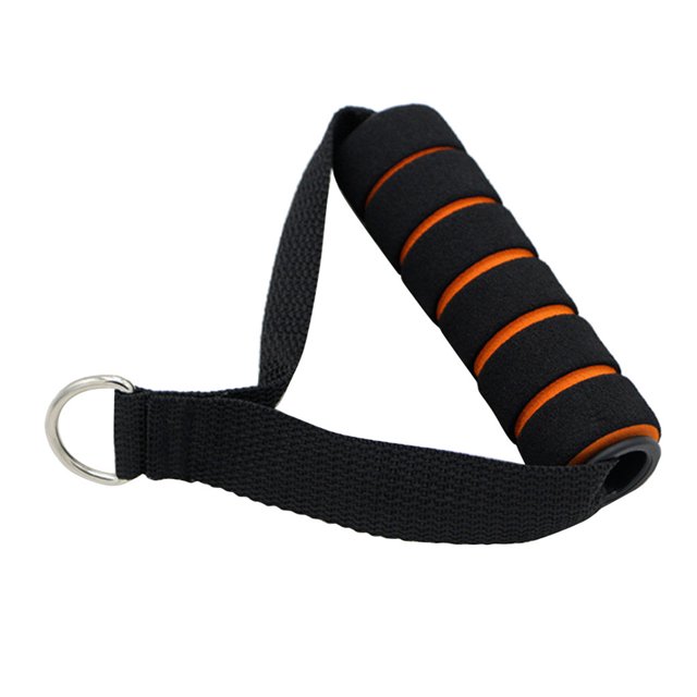 PVCS D-ring Spring Pull Rope Cable Bar Elastic String Foam Handle Fitness Equipment