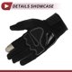 thumbnail image 4 of 1 Pair Motorcycle Winter Warm Touchscreen Driving Gloves XXL Black Gray Polar Fleece, 4 of 6