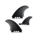 thumbnail image 3 of Surfboard Fibreglass Fin MR Twin Fins for Single Tab Surf Boards Shortboard-Good, 3 of 5