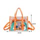thumbnail image 3 of Bolsa De Hombro Bolso de hombro transparente de PVC Bolsos cruzados de gran capacidad para viajes (naranja) Ehuebsd Para Estrenar, 3 of 9