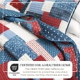 thumbnail image 2 of Lodge Quilt Set - Lightweight, Soft, All-Season - 2-Piece Reversible Rustic Bedding Set (Twin / Twin XL, Americana Patchwork), 2 of 6