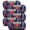 Black - Hyper Violet, variant on Red Heart™ Granny Square 250g Yarn (6 Pack), Aran - Cream