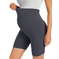thumbnail image 4 of Pantalones cortos BONVIGOR para maternidad sobre el vientre, 5 pulgadas, para moteros, yoga, atletismo activo, embarazo, pijama, 4 of 6