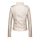 thumbnail image 3 of Chaqueta y abrigo de piel sintética con capucha y manga larga para mujer, color liso, con cremallera, bolsillo, manga larga, a menos que sea chaqueta de piel, traje de locomotora, abrigo de poliéster, 3 of 5