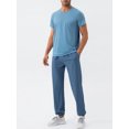 thumbnail image 3 of TRKIYQC Hombres Moda Pantalones Sueltos Color Sólido Ligero Cordón Cintura Elástica Pantalones Primavera Verano Casual Jogger Pantalones Pantalones De Chándal TRKIYQC moda, 3 of 9