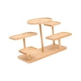 thumbnail image 3 of serony Display Riser Sturdy Tabletop Tiered Tray Dolls Makeup Collection Figure for Plain Wood 29.5x13x21cm, 3 of 6