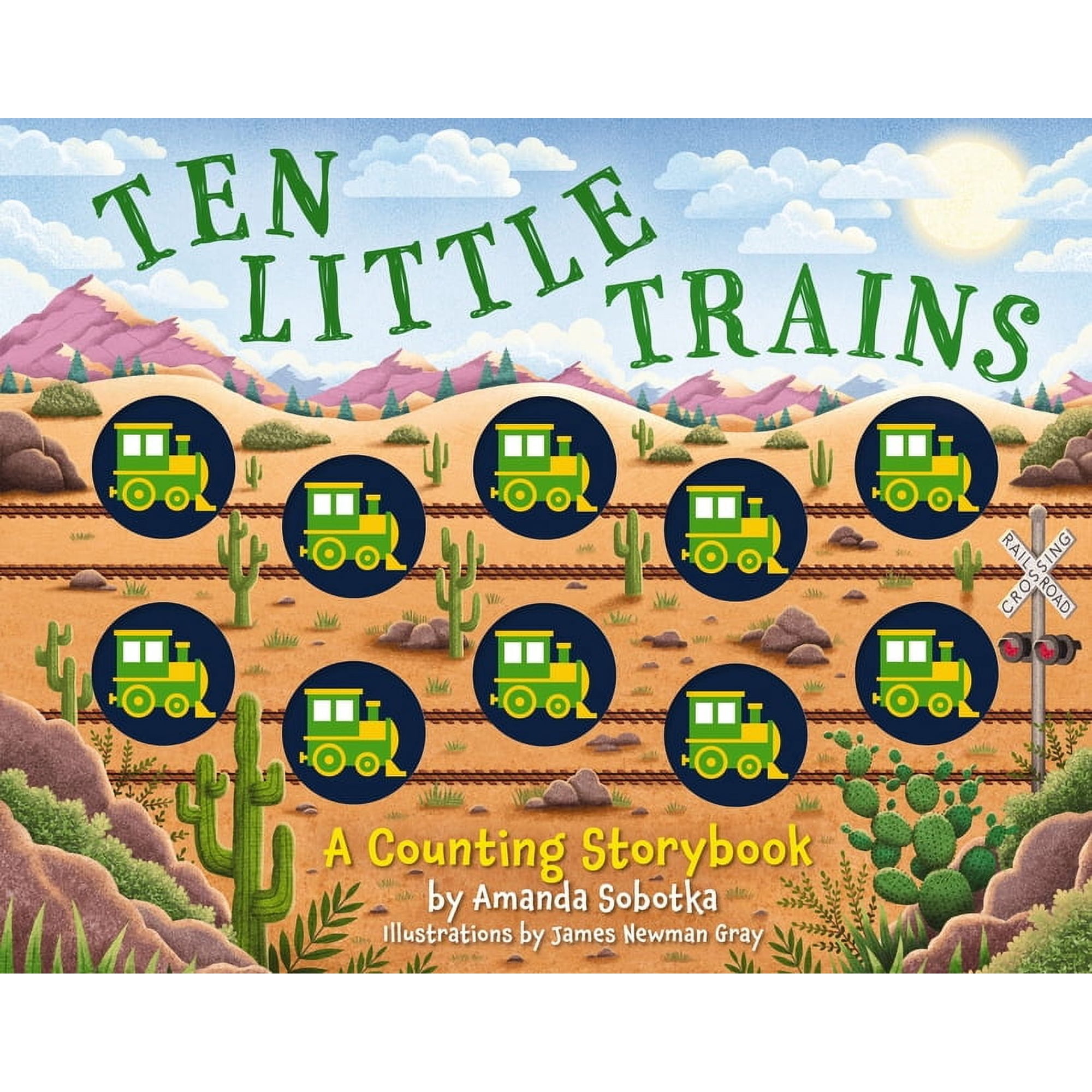 Magical Counting Storybooks Ten Little Trains: A Counting Storybook (Chunky Trains for Hands-On Learning), (Board Book)