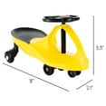 thumbnail image 2 of Lil’ Rider Wiggle Car for Ages 3 and Up - Twist, Wiggle, and Go (Yellow), 2 of 6