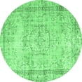 thumbnail image 1 of Ahgly Company Indoor Round Abstract Emerald Green Contemporary Area Rugs, 6' Round, 1 of 4