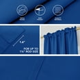 thumbnail image 6 of ZOPZO Blackout Curtains Rod Pocket Solid Energy Efficient Curtains for Small Window 52 x 54 inch Royal Blue Set of 2, 6 of 8