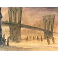 thumbnail image 2 of Bell, Bill 14x11 Gold Ornate Wood Framed with Double Matting Museum Art Print Titled - Under Bridge, 2 of 4