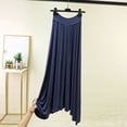 thumbnail image 2 of FRSASU Women's Flowy Maxi Skirts High Waisted Summer Casual Long Elastic Waist Skirts Navy, 2 of 6