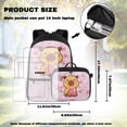 thumbnail image 3 of Yspwyqan Backpack Set for School, Heart Capybara Kids Backpack and Lunch Box Set Girls, 17 Inch Fashion Laptop Bags Fits 14", Double Zipper for Ages 8-15, 3 of 7