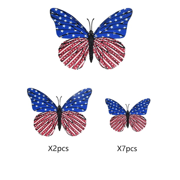 Teissuly Independence Day Wall Stickers Decorations Window Stickers Patriotic Window Art Decals 4th of July Flag Window Wall Door Home Kitchen Office School Party Decor Supplies Teissuly WER202309201348