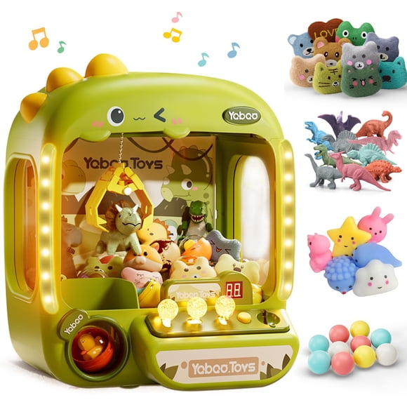 Dinosaurio Claw Machine Vanvimen para niños con moneda y cuenta regresiva