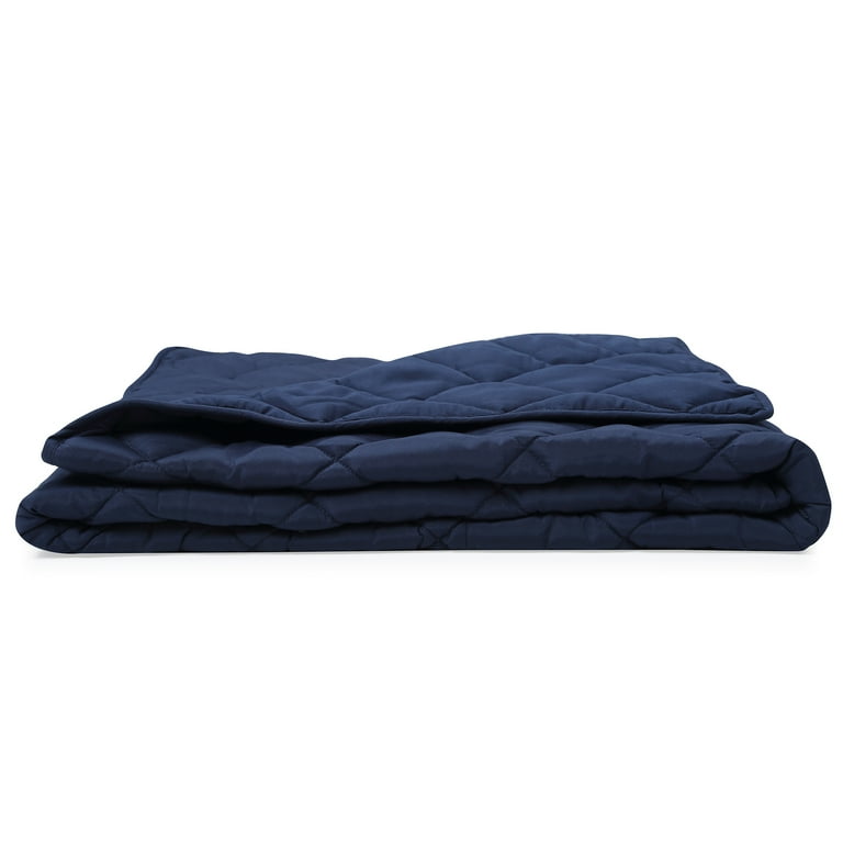 BlanQuil Basic 12lb Weighted Blanket in Navy Walmart