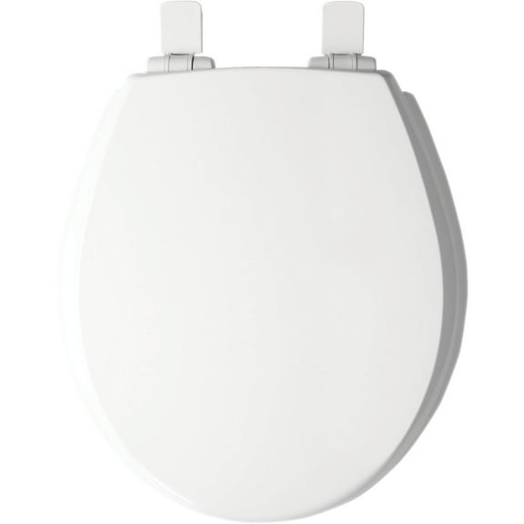 Mayfair Toilet Seat Kendall Round Closed Front WhisperClose - Enameled Wood - 1 Pc, White