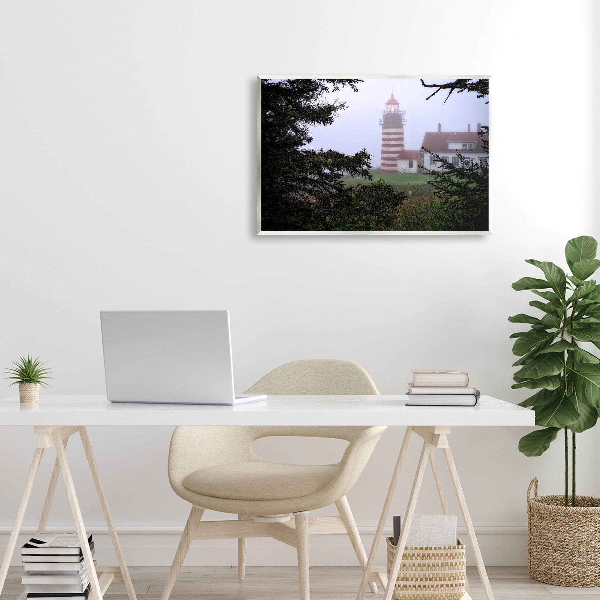 Stupell Industries Socked In By Fog Wall Plaque Art, design by Rick Berk