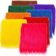 thumbnail image 4 of NAMZI 2 Pcs 25x25cm Green Faux Fur Craft Patches, Fluffy Shaggy Synthetic Plush for DIY Sewing & Winter Crafts, 4 of 4