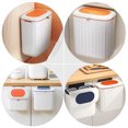 thumbnail image 1 of KALLORY Odor Blocking Compost Bin for Kitchen Counter Plastic with Lid Wall Mount 1Set, 1 of 8