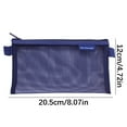 thumbnail image 2 of Transparent Mesh Pencil Case Zipper Pouch, Lightweight Nylon Mesh Storage Bag for Pens Markers Makeup Brushes Cables Travel Essentials, Multipurpose Organizer in Multiple Colors, 2 of 3